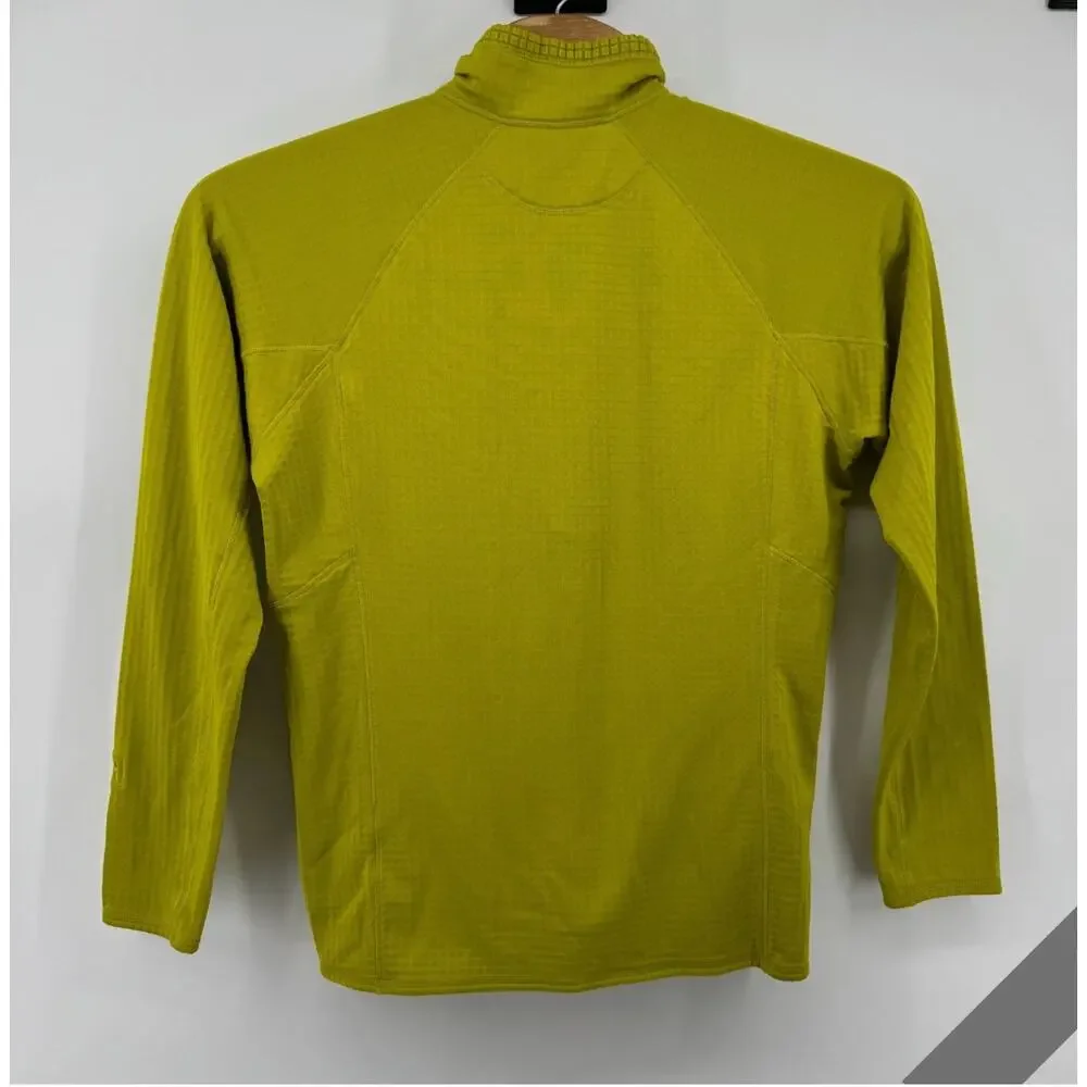 Patagonia Men's Large R1® Fleece Polartec Midlayer Pullover in Lime Green